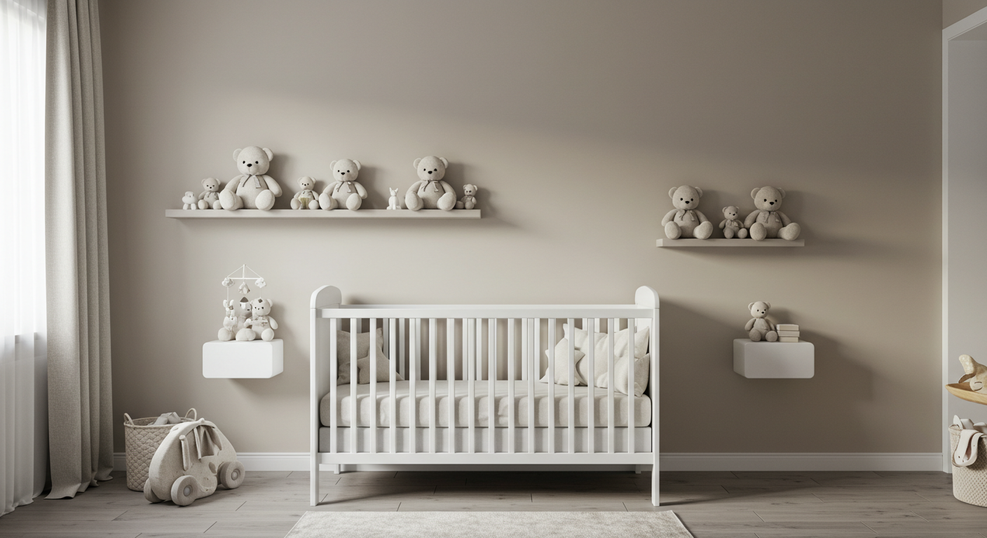 Quarto de bebê com tema ursinho